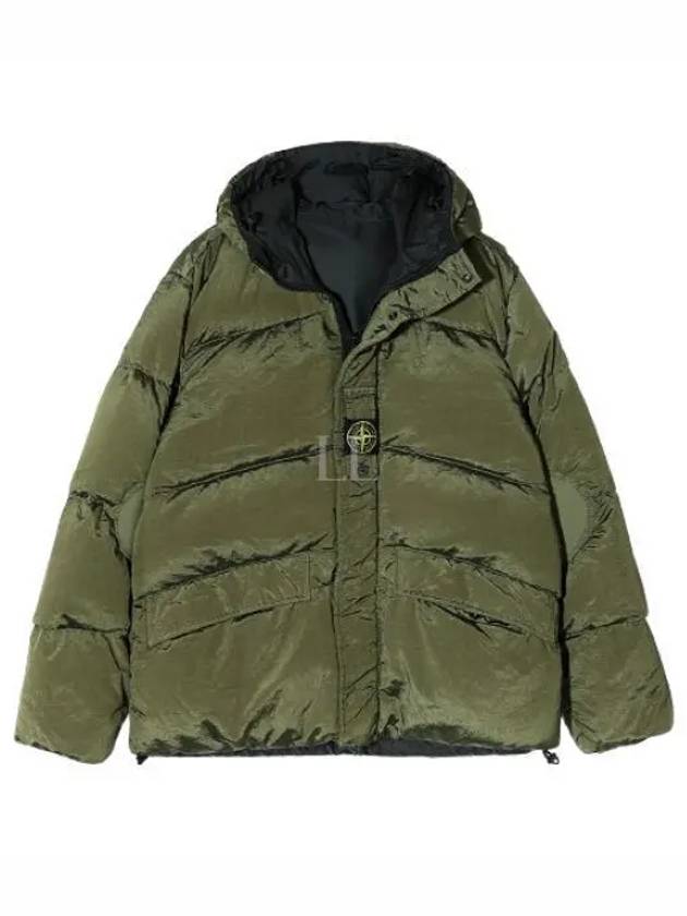 Logo Patch Reversible Padding Olive - STONE ISLAND - BALAAN 2