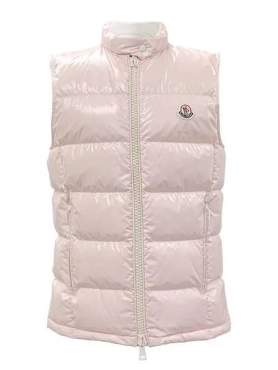 Alcibia Logo Patch Padded Vest Pink - MONCLER - BALAAN 2