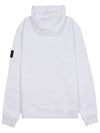 Signature Logo Patch Hoodie White - STONE ISLAND - BALAAN 3