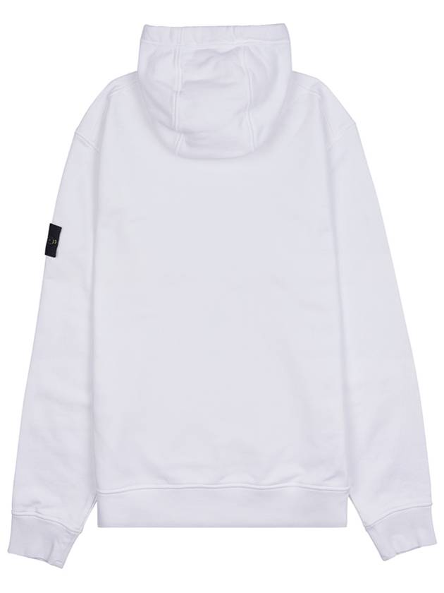 Signature Logo Patch Hoodie White - STONE ISLAND - BALAAN 3