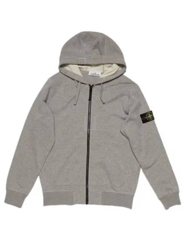 Compass Badge Zip Up Hoodie Grey - STONE ISLAND - BALAAN 2