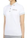 Women's CD6 CTPL Polo Short Sleeve T-Shirt White - MARK & LONA - BALAAN 3