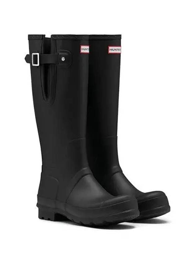 Tall Side Adjustable Wellington Long Rain Boots Black - HUNTER - BALAAN 2