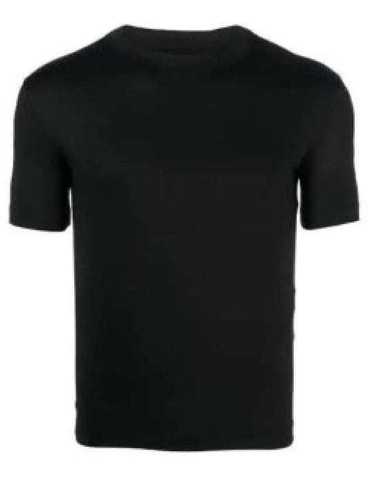 Shiny fitted short sleeve t shirt black 720458TNVI21000 967550 - BALENCIAGA - BALAAN 1