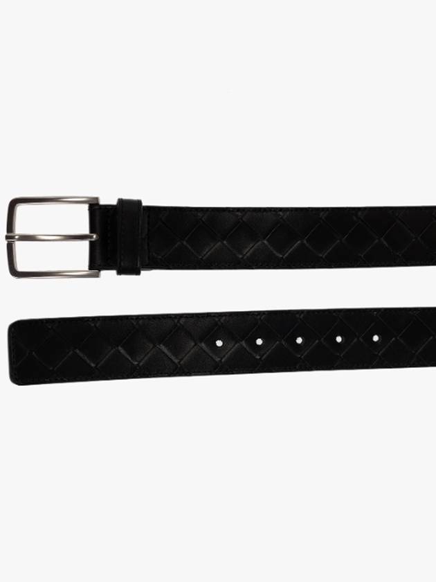 Intrecciato Belt Black - BOTTEGA VENETA - BALAAN 6