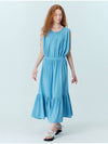 Summer pleated maxi dress_Blue - OPENING SUNSHINE - BALAAN 2