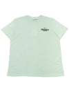 Logo Print Relaxed Fit Short Sleeve T-Shirt Aqua Form - GANNI - BALAAN 2