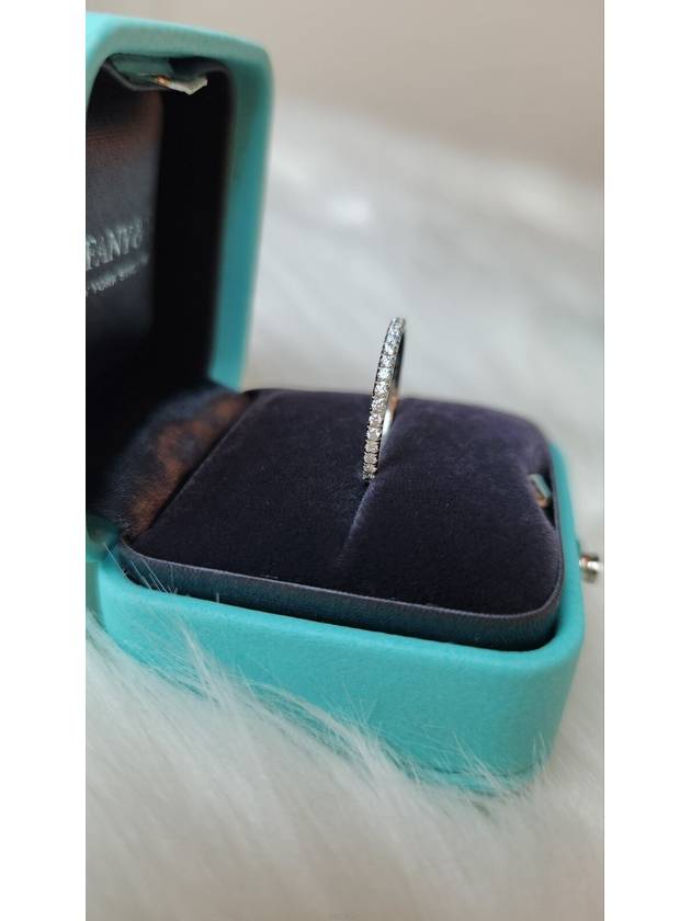 Daol Sangin Store Tiffany Metro Full Diamond PT Ring 23 years Condition S - TIFFANY & CO. - BALAAN 4