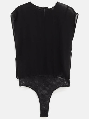 Georgette Bodysuit Top - ALAIA - BALAAN 1