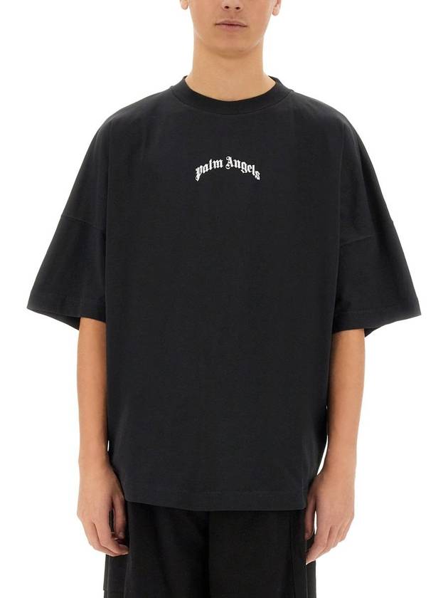 Palm Angels T-Shirt With Logo - PALM ANGELS - BALAAN 1