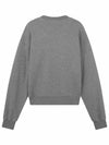 Women's Bold Fox Head Patch Comfort Sweatshirt Medium Grey Melange - MAISON KITSUNE - BALAAN 3