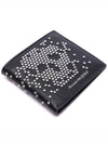 Studded Skull Bifold Half Wallet Black - ALEXANDER MCQUEEN - BALAAN 6