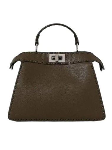 Peekaboo ISeeU Small Tote Bag Green - FENDI - BALAAN 1