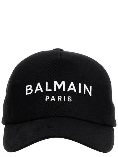 Embroided Logo Ball Cap Black - BALMAIN - BALAAN 2