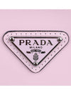 Triangular Logo Cleo Brushed Leather Shoulder Bag Pink - PRADA - BALAAN 7