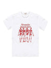 Skull Logo Print Short Sleeve T-Shirt White - ALEXANDER MCQUEEN - BALAAN 1