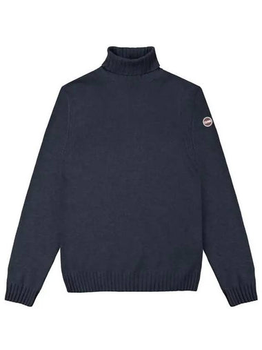 Le Parlogo cashmere blend turtleneck sweater dark gray - COLMAR - BALAAN 1