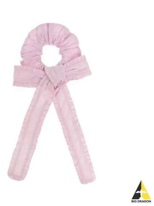 Women s Ruffle Bow Hair Scrunch Light Pink A4667 - GANNI - BALAAN 1