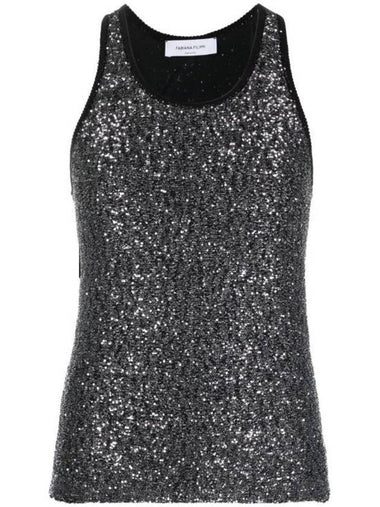 Women's Sequin Sleeveless Black - FABIANA FILIPPI - BALAAN 1