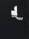 Logo Print Cotton Short Sleeve T-Shirt Black - ISABEL MARANT - BALAAN 5