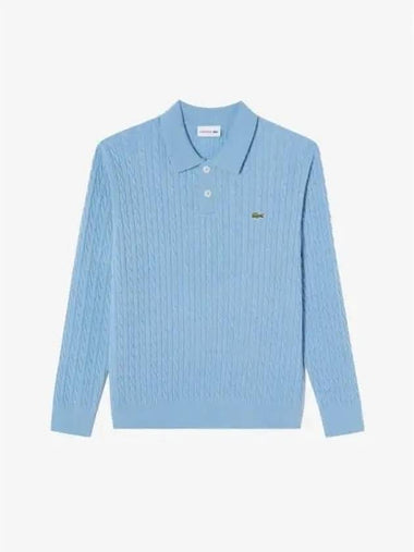 Men s Cable Sweater Polo T shirt AH480E 54N 4XA Domestic Product GQ2N24092437180 - LACOSTE - BALAAN 1