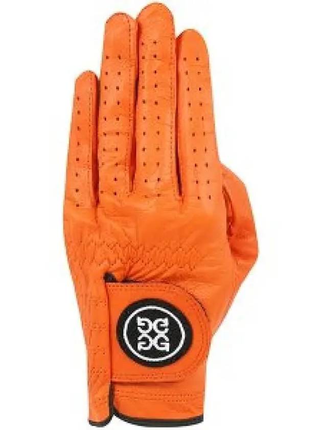 Circle GS Logo Leather Golf Gloves Tangerine - G/FORE - BALAAN 2