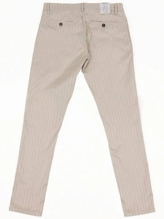 IKALOOK Beige Striped Basic Cotton Pants PT168 - IKALOOOK - BALAAN 2