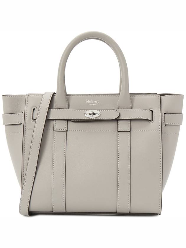 Bayswater Zipped Mini Tote Bag Grey - MULBERRY - BALAAN 2