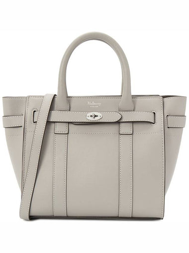 Bayswater Zipped Mini Tote Bag Grey - MULBERRY - BALAAN 1