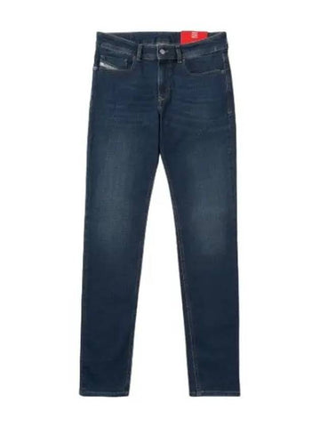 Slinker Denim Pants Dark Blue Jeans - DIESEL - BALAAN 1