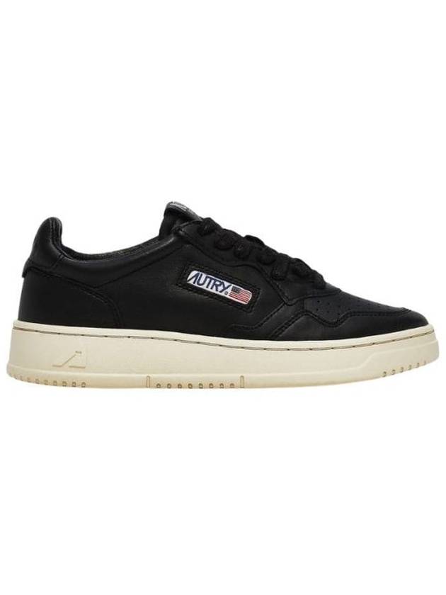 Women's Medalist Goatskin Low Top Sneakers Black - AUTRY - BALAAN 2