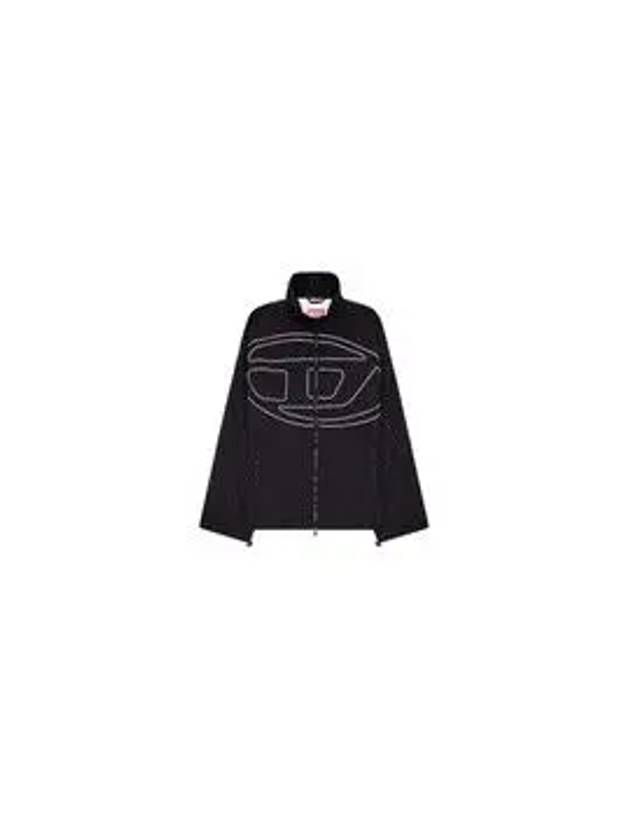 J Vatel Piped Oval D Taslan Jacket Black - DIESEL - BALAAN 8