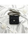 Women s Classic Logo Caviar Chain Mini Cross Bag Black - CHANEL - BALAAN 2