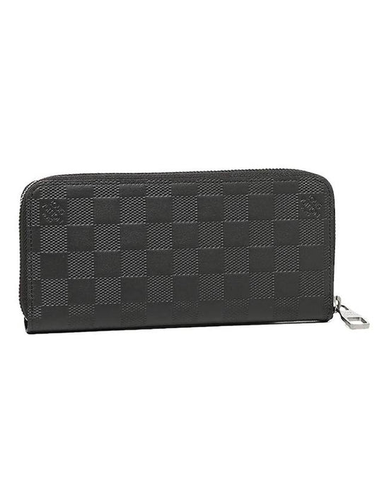 Zippy Damier Infini Long Wallet Black - LOUIS VUITTON - BALAAN 1