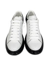 Women's Oversole Low Top Sneakers White Black - ALEXANDER MCQUEEN - BALAAN 3