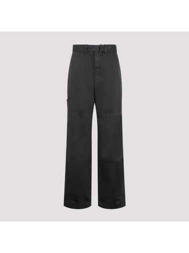 Cotton Straight Pants Midnight Green - LEMAIRE - BALAAN 1