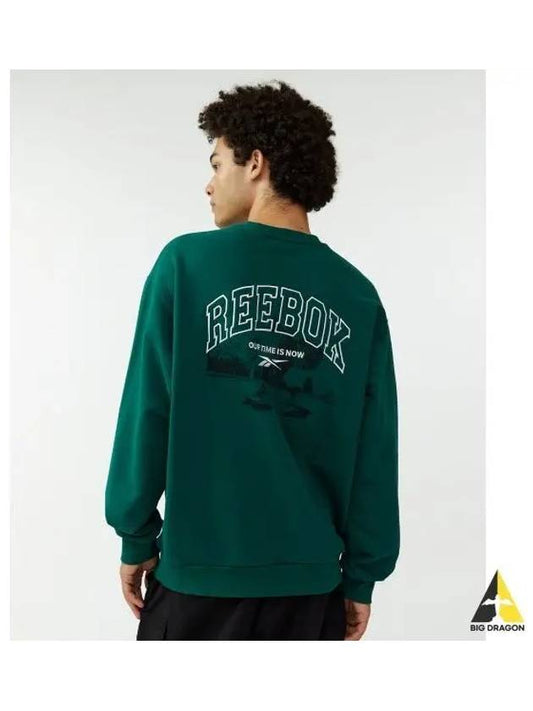 Street Basketball Sweatshirt Green - REEBOK - BALAAN 1