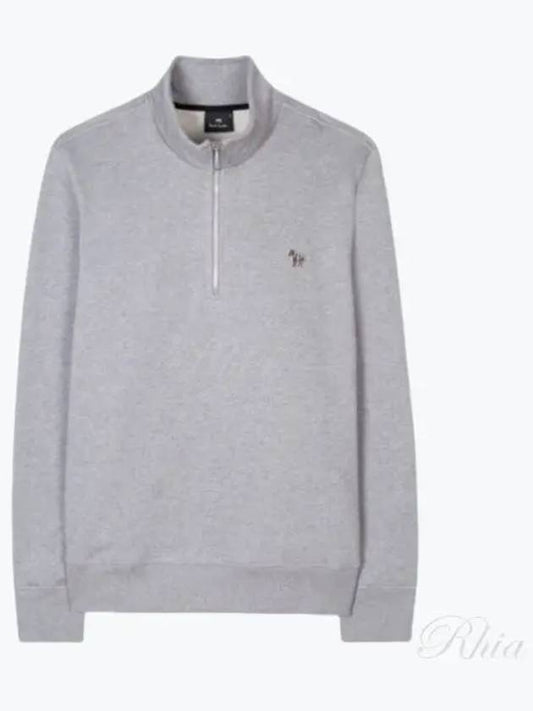 Zebra Zip-Up Sweatshirt Grey - PAUL SMITH - BALAAN 2