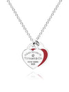 Red double heart pendant necklace silver - TIFFANY & CO. - BALAAN 3