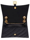 Quilted Crush Medium Chain Shoulder Bag Black - BALENCIAGA - BALAAN 6