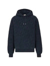 Oblique Relaxed Fit Hood Navy - DIOR - BALAAN 1