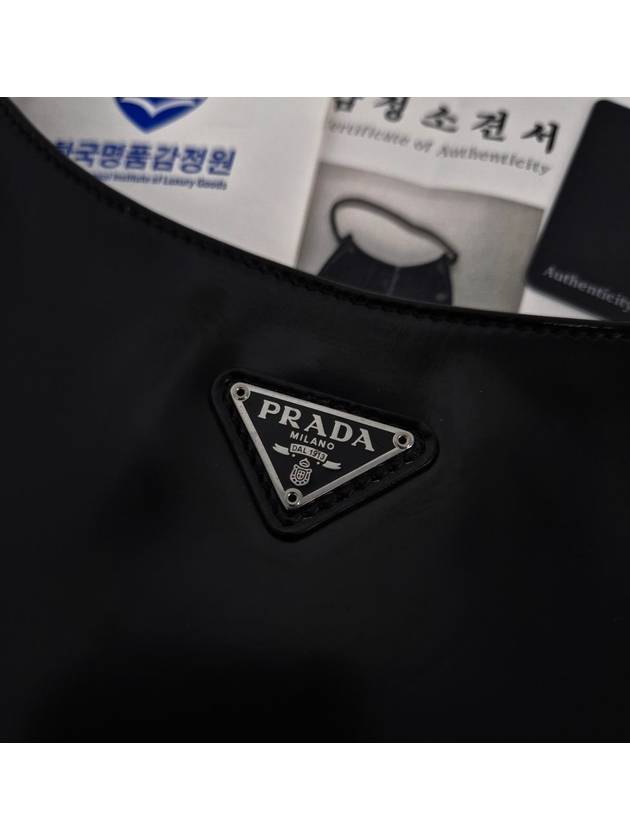 Brushed Cleo Hobo Bag Black Tote Shoulder - PRADA - BALAAN 6