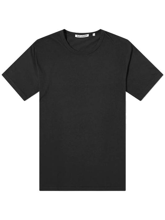 New Box Short Sleeve T-Shirt Black - OUR LEGACY - BALAAN 1