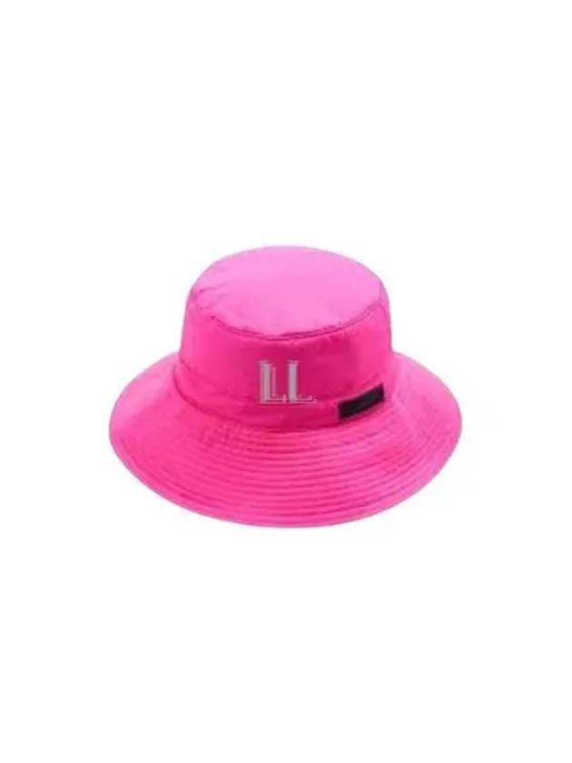 Recycled Tech Bucket Hat Pink - GANNI - BALAAN 2