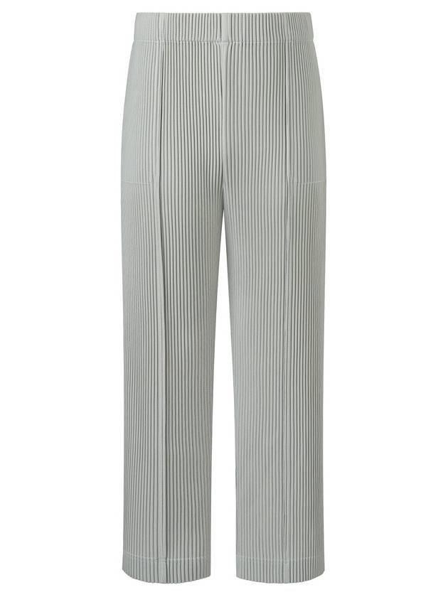 Unisex Utility Stitch Pleated Tuck Pants Light Gray - MONPLISSE - BALAAN 1