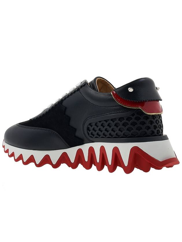 Loubi Shark Low Top Sneakers Black Red - CHRISTIAN LOUBOUTIN - BALAAN 4