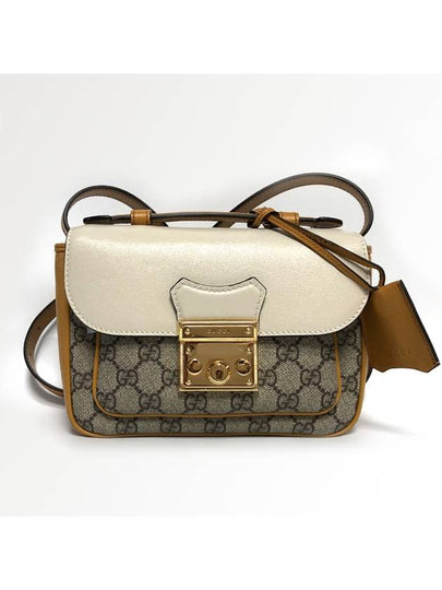 Paddle Lock GG Mini Cross Bag Beige White - GUCCI - BALAAN 2