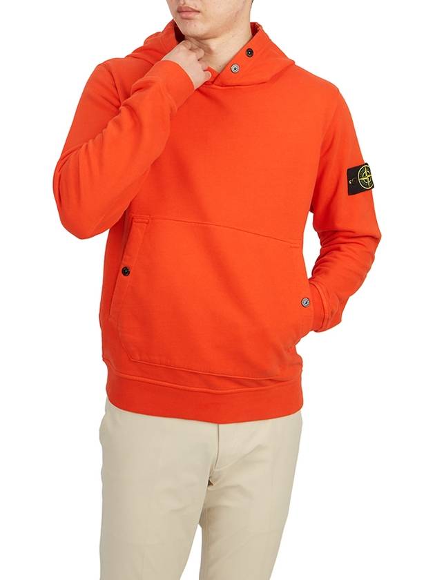 Garment Dyed Hoodie Lobster Red - STONE ISLAND - BALAAN 6