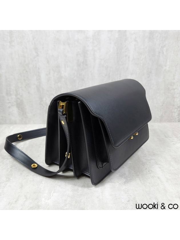 Trunk Medium Calfskin Shoulder Bag Black - MARNI - BALAAN 6