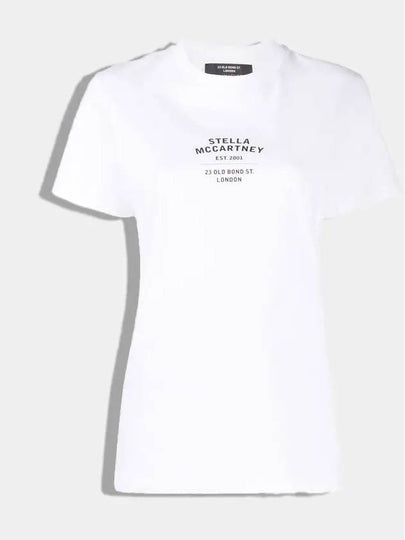 Mini Logo Crew Neck Cotton Short Sleeve T-Shirt White - STELLA MCCARTNEY - BALAAN 2